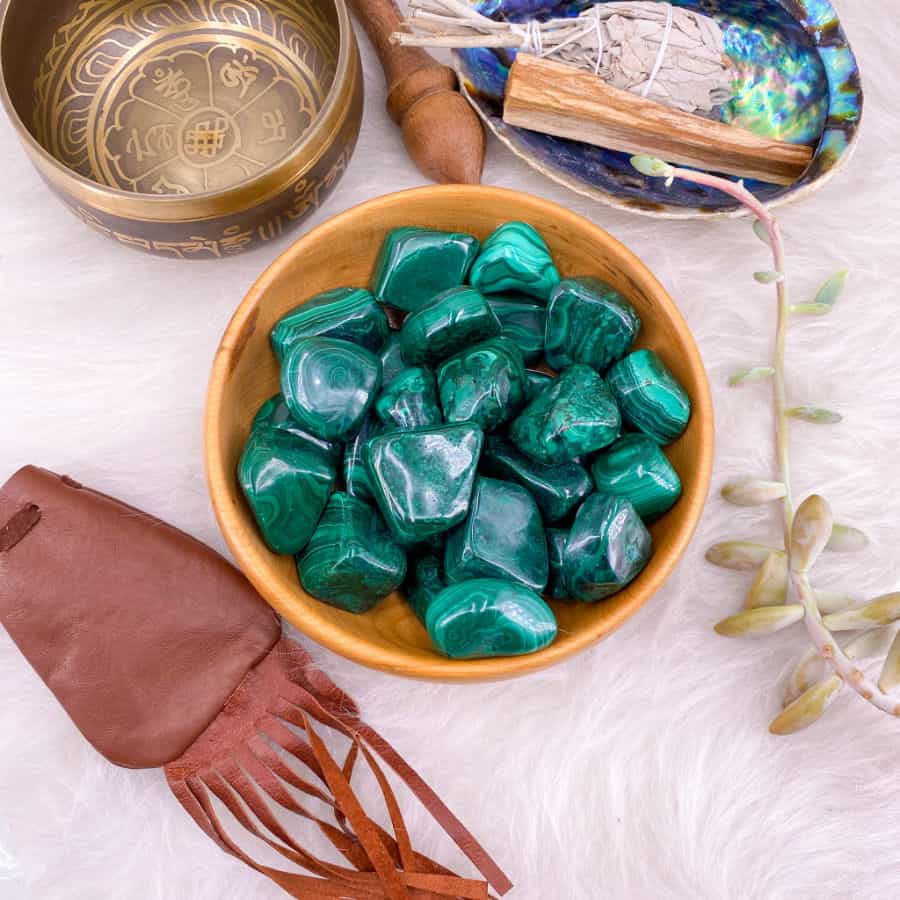 Malachite Palmstone