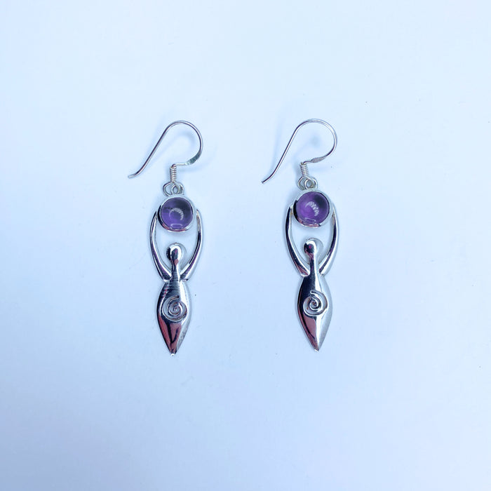 Amethyst Goddess Earrings