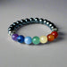 chakra bracelet with hematite