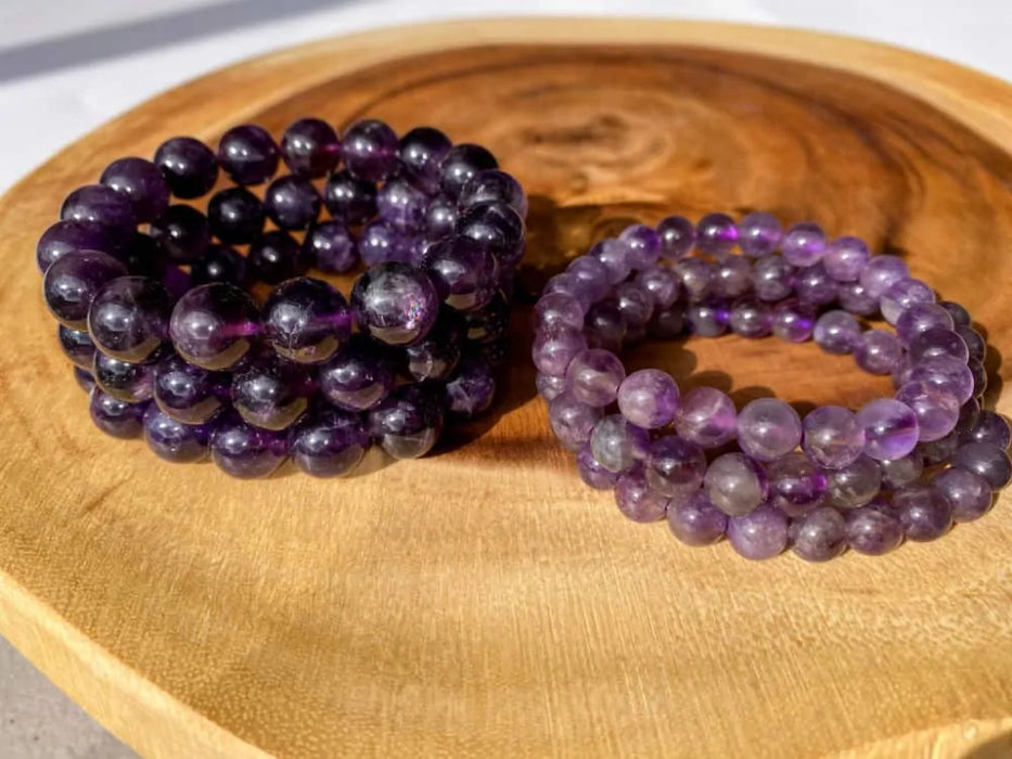 Amethyst 8mm Bead Bracelet