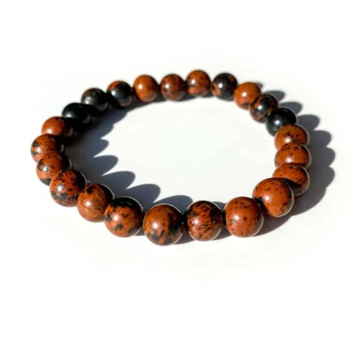 Mahogany Obsidian 8mm Bead Bracelet