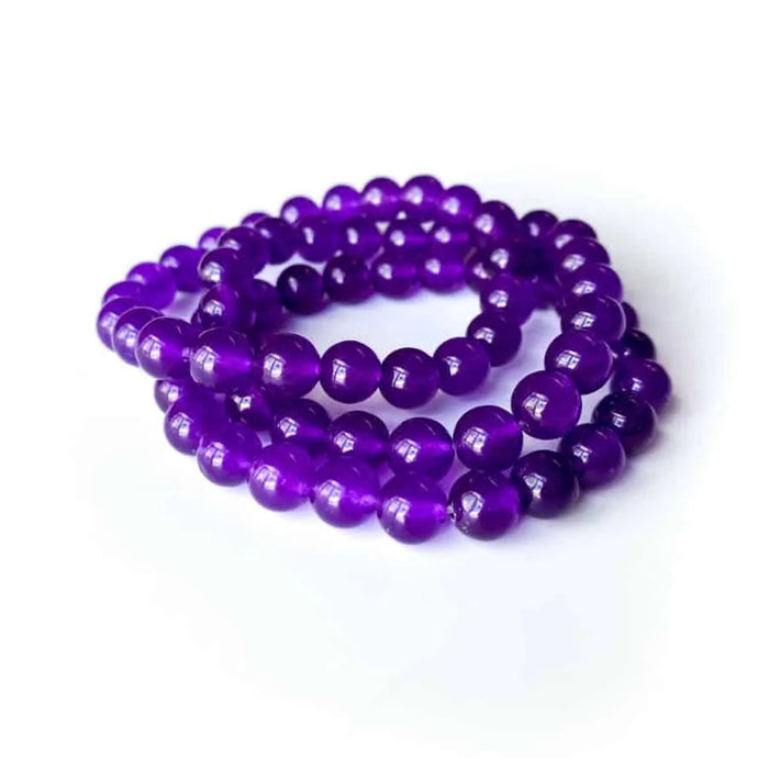 Purple Jade 8mm Bracelet