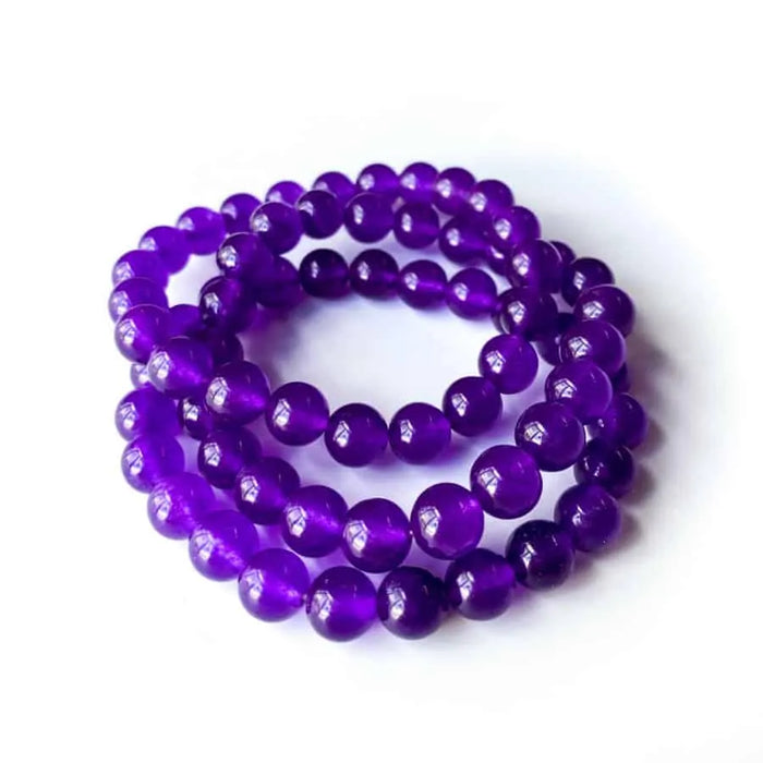 Purple Jade 8mm Bracelet