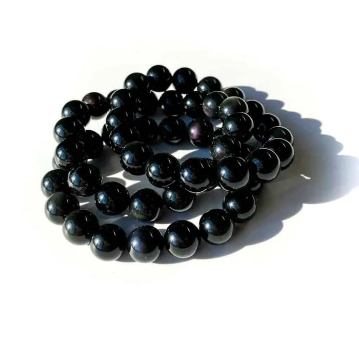 Rainbow Obsidian 4mm Bead Bracelet