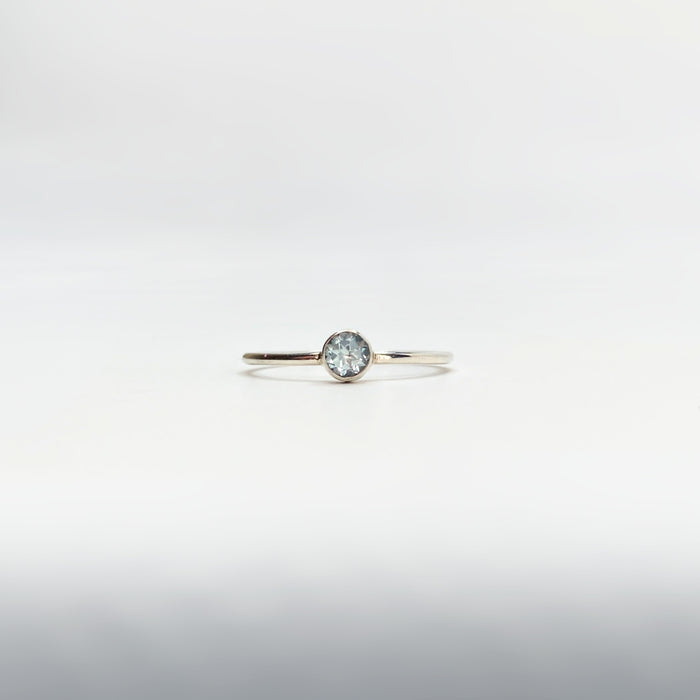 Aquamarine Sterling Silver Ring