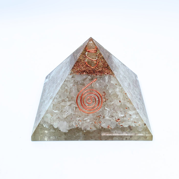 Clear Quartz Orgonite Pyramid