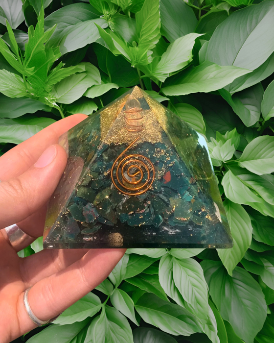 Dragon's Blood Orgonite Pyramid