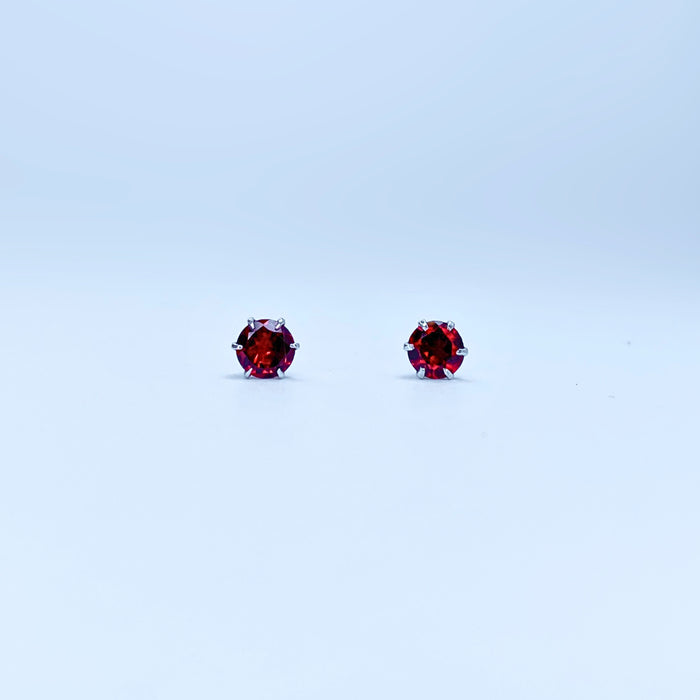 Garnet Stud Earrings