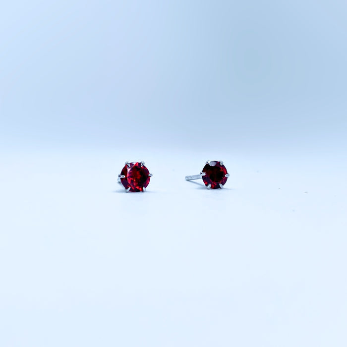 Garnet Stud Earrings