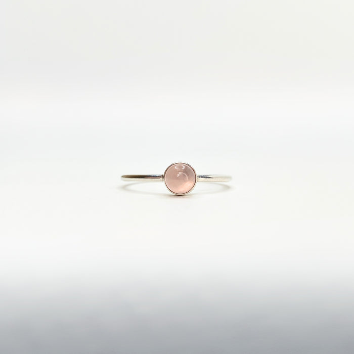 Rose Quartz Sterling Silver Ring