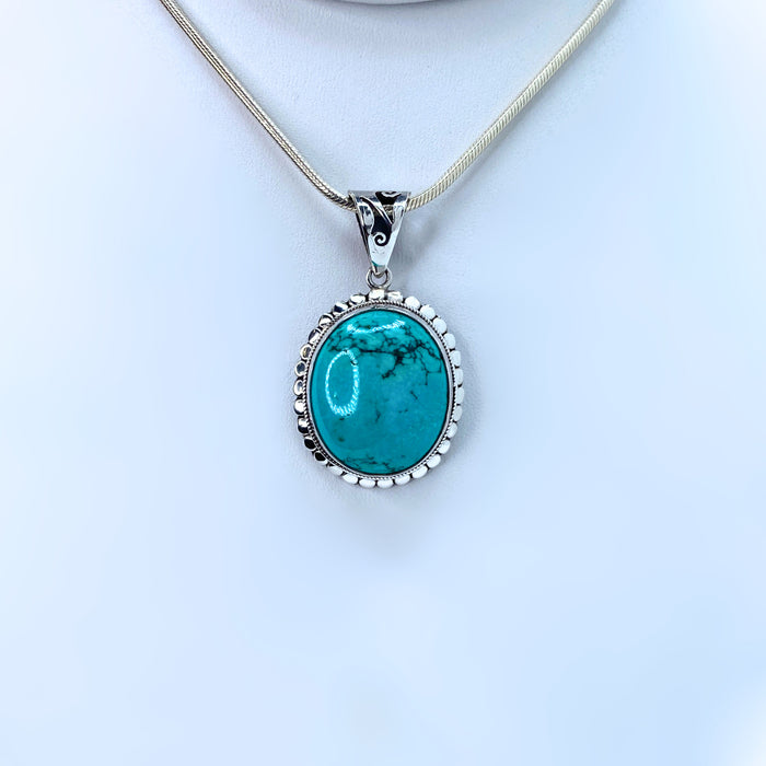 Turquoise Sterling Silver Pendant